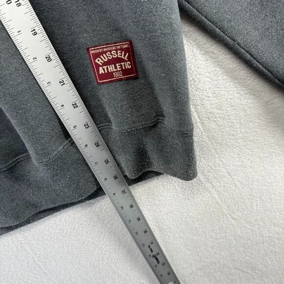 Vintage Russell Athletic Sweatshirt men's Medium Gary 1/2 Half Zip Pullover 90s - Picture 4 of 8